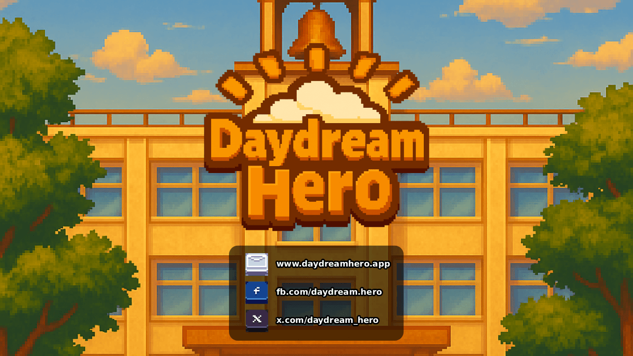 Daydream Hero pixel-art game screen